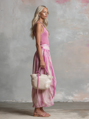 Comfortable And Casual Square Neck Sleeveless Solid Color Knitted Vest