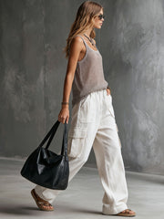Casual Retro Gray Knitted Vest