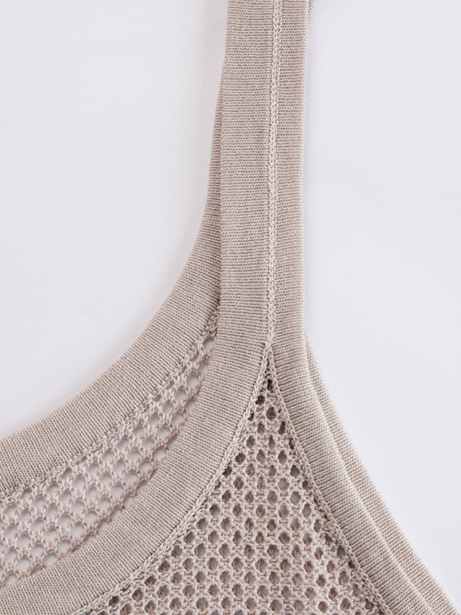 Casual Retro Gray Knitted Vest