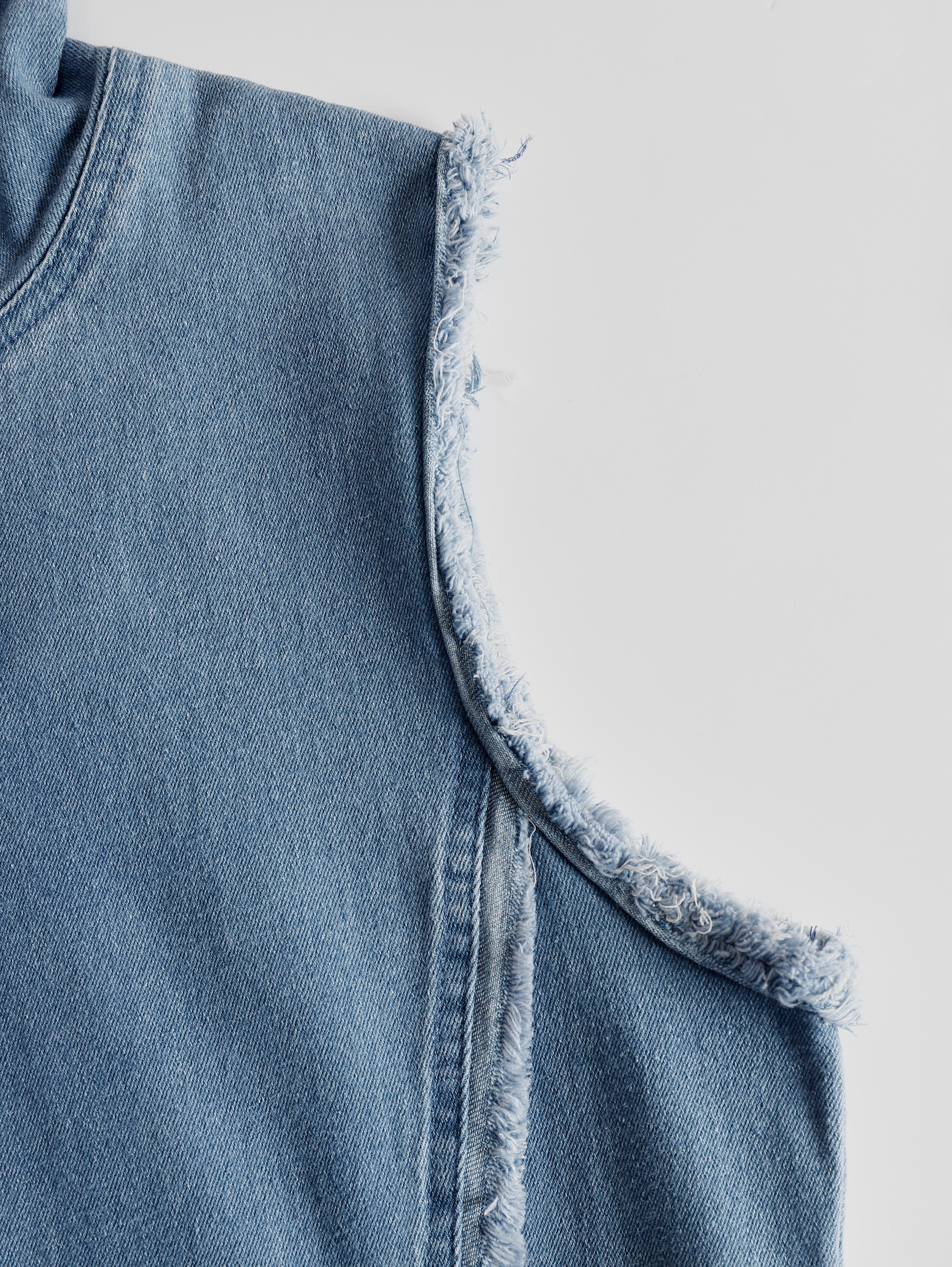 Exquisite Vintage Casual Hooded V-neck Zipper Side Slits Buttons Blue Denim Midi Dress